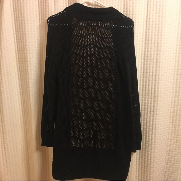 Candies Sweater women’s size xs junior black longer sweater see thru - Picture 7 of 15